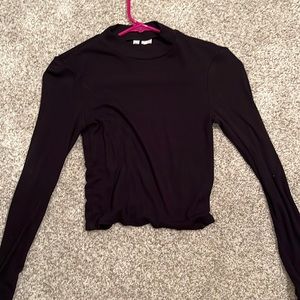 black long sleeve turtle neck